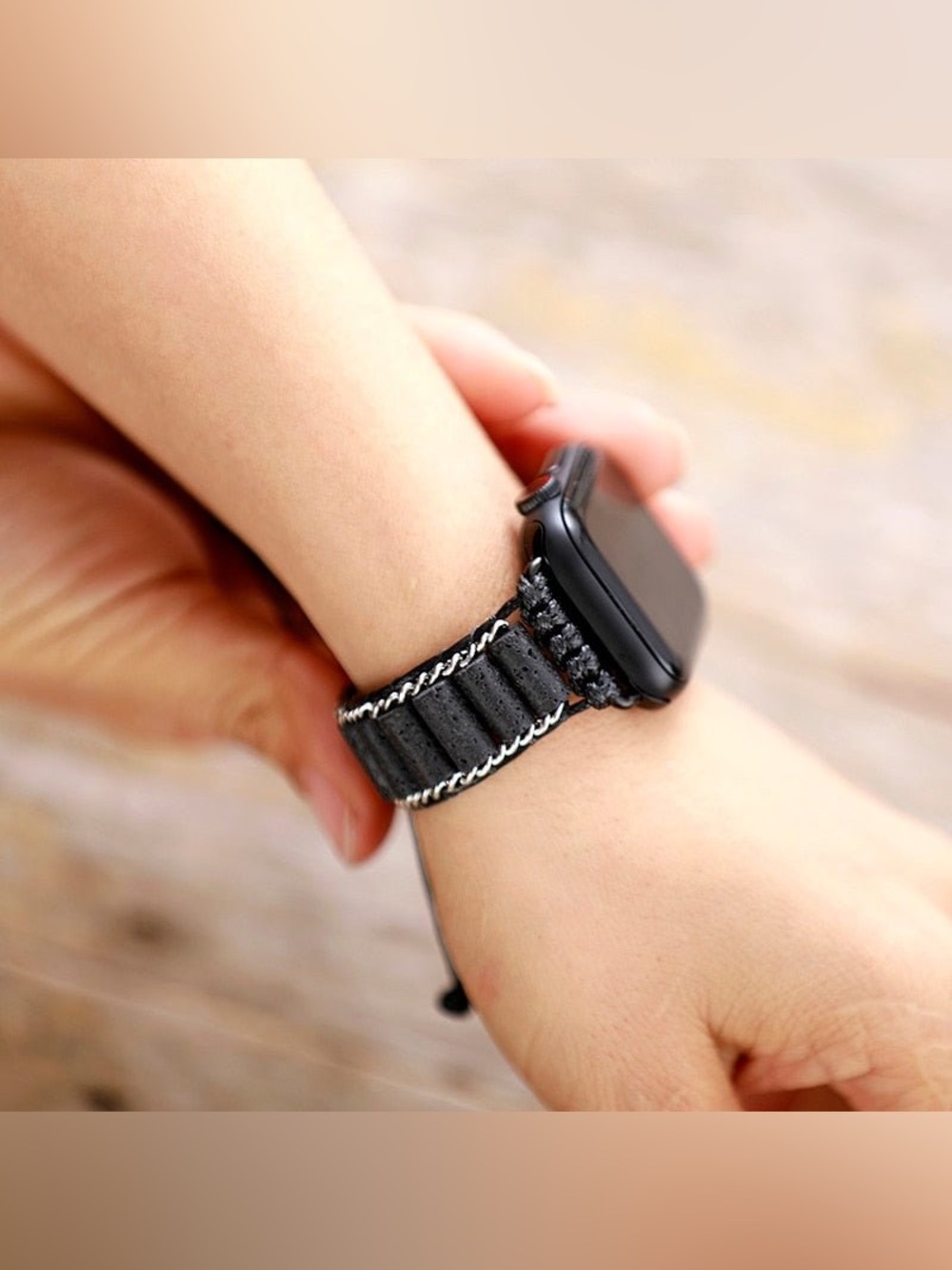 Cape Diablo Intense Lava Apple Watch Strap - Picture 5 of 12